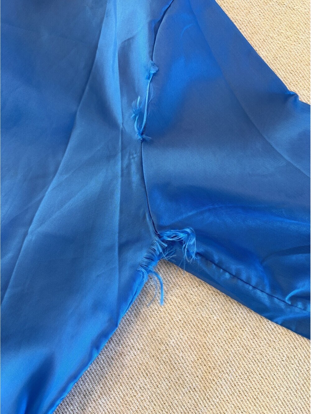 Vintage 60s Catalina Surfers Nylon Surf Windbreaker Pullover Smock Blue Yellow L - Picture 10 of 10